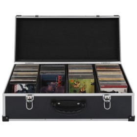 Case for 80 CDs aluminum and black ABS by vidaXL, CD/DVD organizers and boxes - Ref: Foro24-91855, Price: 50,99 €, Discount: %