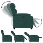 Sillón reclinable eléctrico tela verde oscuro de , Sillones - Ref: Foro24-3204962, Precio: 255,62 €, Descuento: %