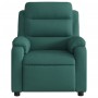 Sillón reclinable eléctrico tela verde oscuro de , Sillones - Ref: Foro24-3204962, Precio: 255,62 €, Descuento: %