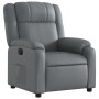 Sillón reclinable eléctrico de cuero sintético gris de , Sillones - Ref: Foro24-3205139, Precio: 266,56 €, Descuento: %