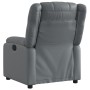 Sillón reclinable eléctrico de cuero sintético gris de , Sillones - Ref: Foro24-3205139, Precio: 266,56 €, Descuento: %