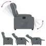 Sillón reclinable eléctrico de cuero sintético gris de , Sillones - Ref: Foro24-3205139, Precio: 266,56 €, Descuento: %