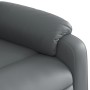 Sillón reclinable eléctrico de cuero sintético gris de , Sillones - Ref: Foro24-3205139, Precio: 266,56 €, Descuento: %