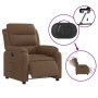 Sillón reclinable eléctrico de tela marrón de , Sillones - Ref: Foro24-3204960, Precio: 255,62 €, Descuento: %