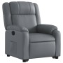 Sillón reclinable elevable cuero artificial gris de , Sillones - Ref: Foro24-3205153, Precio: 292,54 €, Descuento: %