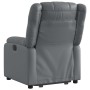 Sillón reclinable elevable cuero artificial gris de , Sillones - Ref: Foro24-3205153, Precio: 292,54 €, Descuento: %