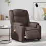 Reclining electric massage armchair in brown synthetic leather by , Armchairs - Ref: Foro24-3205145, Price: 287,68 €, Discoun...