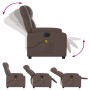 Reclining electric massage armchair in brown synthetic leather by , Armchairs - Ref: Foro24-3205145, Price: 287,68 €, Discoun...