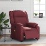 Reclining electric massage armchair in synthetic red wine leather. by , Armchairs - Ref: Foro24-3205147, Price: 274,23 €, Dis...