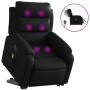 Electric lift massage chair in black synthetic leather by , Armchairs - Ref: Foro24-3205063, Price: 345,39 €, Discount: %