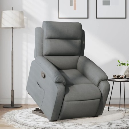 Sillón reclinable elevable de tela gris oscuro de , Sillones - Ref: Foro24-3204981, Precio: 275,78 €, Descuento: %