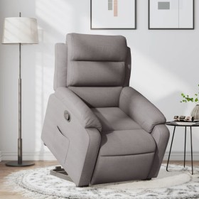 Sillón reclinable elevable tela gris taupe de , Sillones - Ref: Foro24-3204988, Precio: 332,99 €, Descuento: %