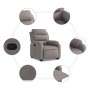 Sillón reclinable elevable tela gris taupe de , Sillones - Ref: Foro24-3204988, Precio: 275,78 €, Descuento: %