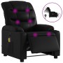 Reclining electric massage armchair in black synthetic leather by , Armchairs - Ref: Foro24-3206592, Price: 265,75 €, Discoun...