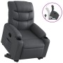 Sillón reclinable elevable cuero artificial gris de , Sillones - Ref: Foro24-3206602, Precio: 291,33 €, Descuento: %