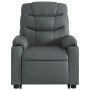 Sillón reclinable elevable cuero artificial gris de , Sillones - Ref: Foro24-3206602, Precio: 273,99 €, Descuento: %