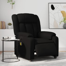 Reclining electric massage armchair in black synthetic leather by , Armchairs - Ref: Foro24-3205257, Price: 259,24 €, Discoun...