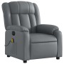 Sillón de masaje reclinable eléctrico cuero sintético gris de , Sillones - Ref: Foro24-3205260, Precio: 243,84 €, Descuento: %