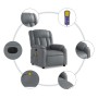 Sillón de masaje reclinable eléctrico cuero sintético gris de , Sillones - Ref: Foro24-3205260, Precio: 243,84 €, Descuento: %