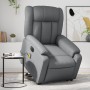 Electric lift massage chair in gray synthetic leather by , Armchairs - Ref: Foro24-3205288, Price: 375,99 €, Discount: %