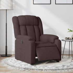 Sillón reclinable eléctrico tela marrón oscuro de , Sillones - Ref: Foro24-3205297, Precio: 247,87 €, Descuento: %