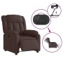 Sillón reclinable eléctrico tela marrón oscuro de , Sillones - Ref: Foro24-3205297, Precio: 249,97 €, Descuento: %