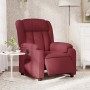 Sillón reclinable eléctrico tela rojo tinto de , Sillones - Ref: Foro24-3205295, Precio: 275,86 €, Descuento: %