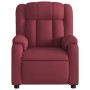 Sillón reclinable eléctrico tela rojo tinto de , Sillones - Ref: Foro24-3205295, Precio: 275,86 €, Descuento: %