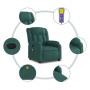 Sillón reclinable de masaje eléctrico tela verde oscuro de , Sillones - Ref: Foro24-3205310, Precio: 290,22 €, Descuento: %