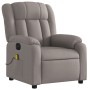 Sillón reclinable de masaje eléctrico tela gris taupe de , Sillones - Ref: Foro24-3205312, Precio: 290,22 €, Descuento: %