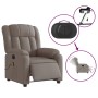 Reclining electric massage armchair in gray taupe fabric by , Armchairs - Ref: Foro24-3205312, Price: 290,22 €, Discount: %