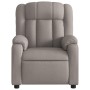 Sillón reclinable de masaje eléctrico tela gris taupe de , Sillones - Ref: Foro24-3205312, Precio: 290,22 €, Descuento: %