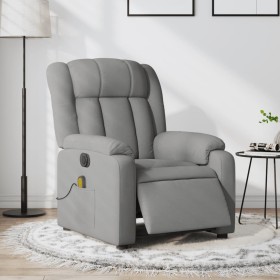 Sillón reclinable de masaje eléctrico tela gris claro de , Sillones - Ref: Foro24-3205304, Precio: 280,99 €, Descuento: %