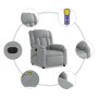 Sillón reclinable de masaje eléctrico tela gris claro de , Sillones - Ref: Foro24-3205304, Precio: 276,69 €, Descuento: %