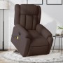 Dark brown fabric reclining massage chair by , Armchairs - Ref: Foro24-3205333, Price: 354,57 €, Discount: %