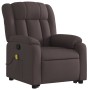 Dark brown fabric reclining massage chair by , Armchairs - Ref: Foro24-3205333, Price: 354,99 €, Discount: %