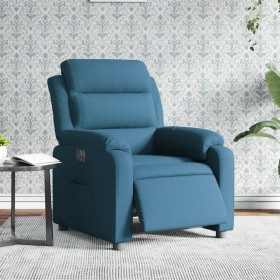 Blue velvet electric recliner by , Armchairs - Ref: Foro24-3205080, Price: 280,99 €, Discount: %