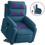 Sillón reclinable de masaje elevable terciopelo azul de , Sillones - Ref: Foro24-3205113, Precio: 328,93 €, Descuento: %