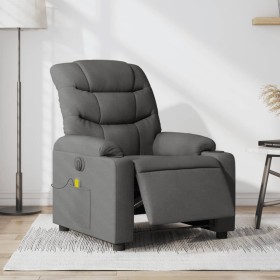 Sillón reclinable de masaje eléctrico tela gris oscuro de , Sillones - Ref: Foro24-3206637, Precio: 313,99 €, Descuento: %