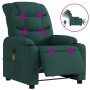 Sillón reclinable de masaje eléctrico tela verde oscuro de , Sillones - Ref: Foro24-3206642, Precio: 274,79 €, Descuento: %