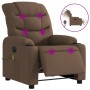 Electric massage recliner chair in brown fabric by , Armchairs - Ref: Foro24-3206640, Price: 288,99 €, Discount: %