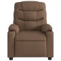 Sillón reclinable de masaje eléctrico tela marrón de , Sillones - Ref: Foro24-3206640, Precio: 277,73 €, Descuento: %