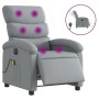 Electric Massage Recliner Light Gray Fabric by , Armchairs - Ref: Foro24-3203966, Price: 250,62 €, Discount: %