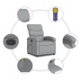 Sillón reclinable de masaje eléctrico tela gris claro de , Sillones - Ref: Foro24-3203966, Precio: 250,62 €, Descuento: %