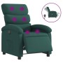 Sillón reclinable de masaje eléctrico tela verde oscuro de , Sillones - Ref: Foro24-3203972, Precio: 269,13 €, Descuento: %