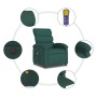 Sillón reclinable de masaje eléctrico tela verde oscuro de , Sillones - Ref: Foro24-3203972, Precio: 269,13 €, Descuento: %