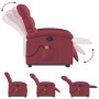 Reclining massage chair with lift in burgundy fabric by , Armchairs - Ref: Foro24-3203993, Price: 266,60 €, Discount: %