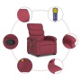 Reclining massage chair with lift in burgundy fabric by , Armchairs - Ref: Foro24-3203993, Price: 266,60 €, Discount: %