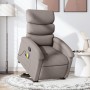 Reclining massage chair with lift in gray taupe fabric by , Armchairs - Ref: Foro24-3203998, Price: 294,82 €, Discount: %