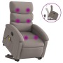 Reclining massage chair with lift in gray taupe fabric by , Armchairs - Ref: Foro24-3203998, Price: 294,82 €, Discount: %